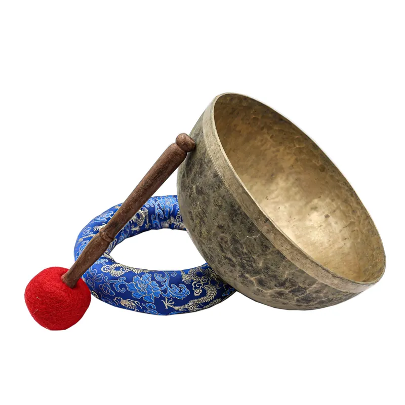 Bol chantant bouddhiste Jambati de 11 cm, martelé à la main.