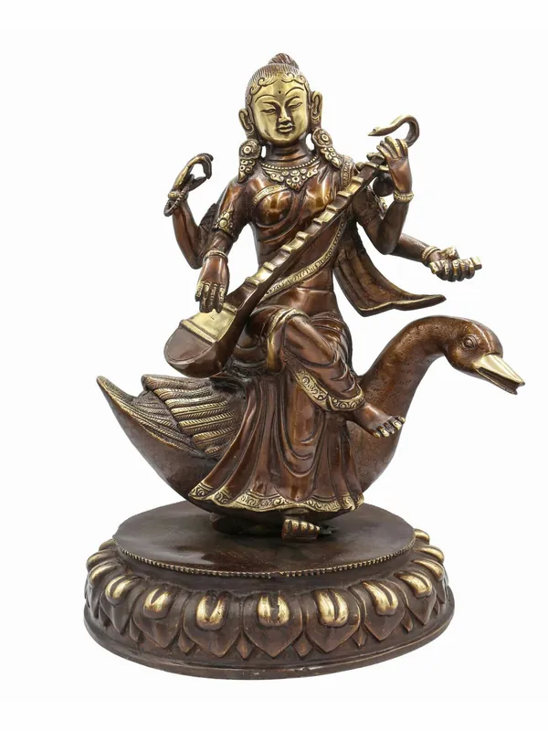 Statue de Saraswati de 36 cm