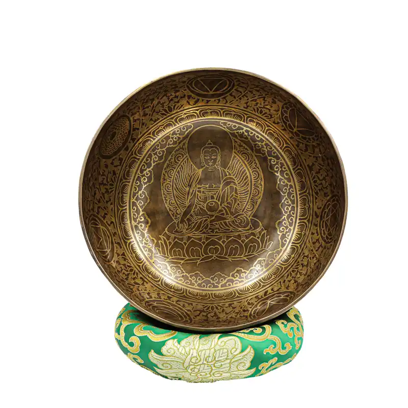 Bol Jambati bouddhiste sculpté par Shakyamuni Bouddha