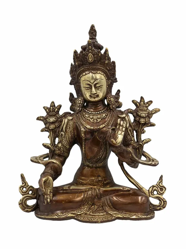 Statue de la Tara Blanche bouddhiste du Népal