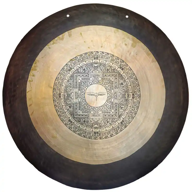 Gong with Buddha Eye Design