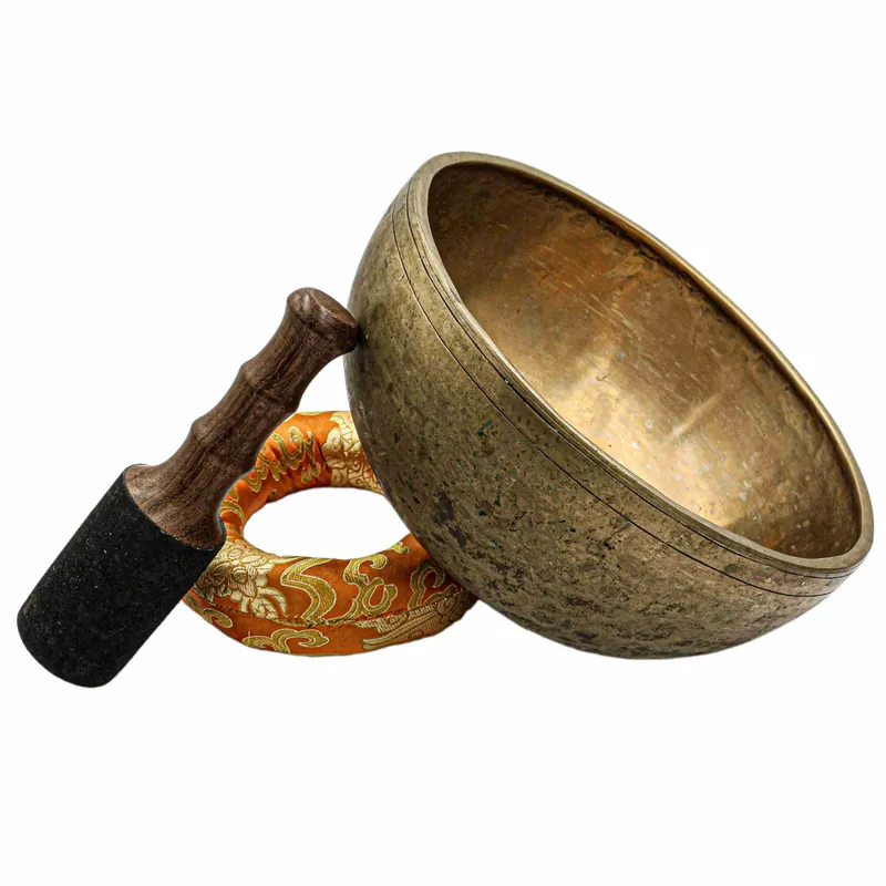 Bol chantant bouddhiste Jambati de 11 cm, battu à la main.