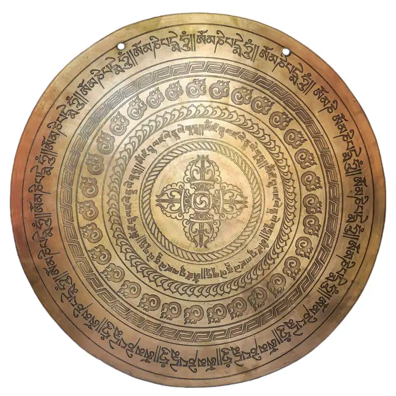 Le gong à cloche de design double dorje