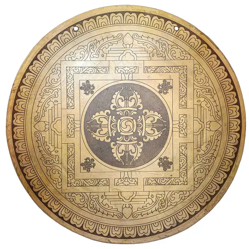 Le gong de conception double dorje