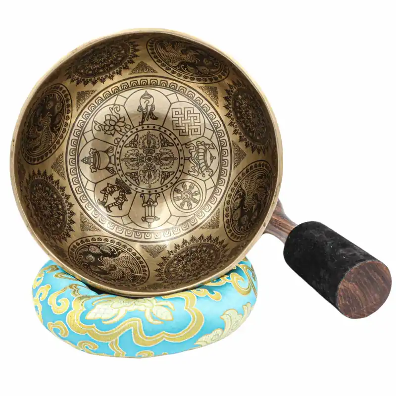 Bol Jambati sculpté Double Dorje de 9 cm