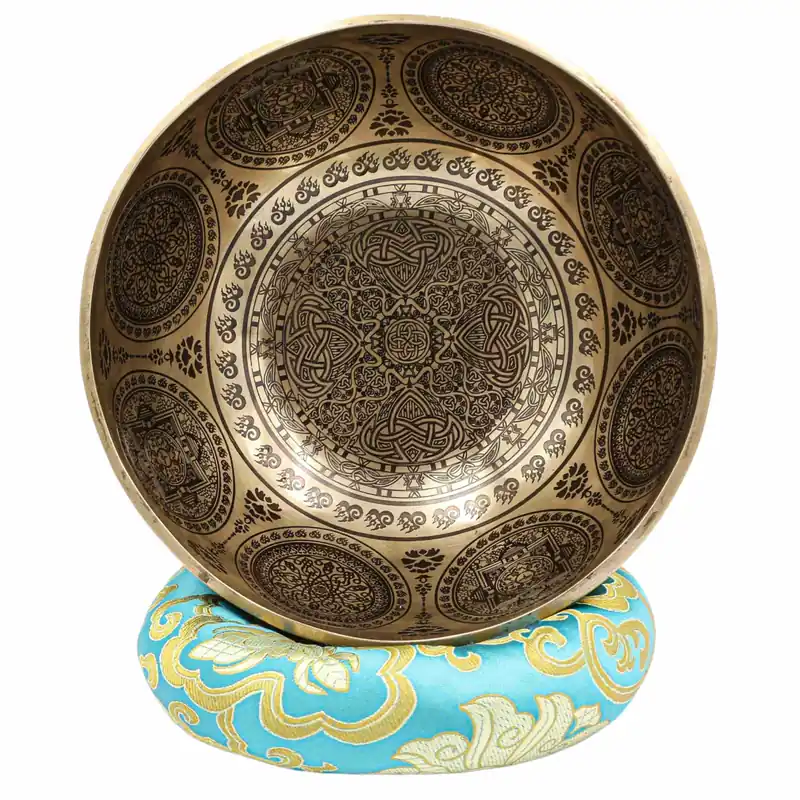 Bol jambati bouddhiste sculpté moderne mandala