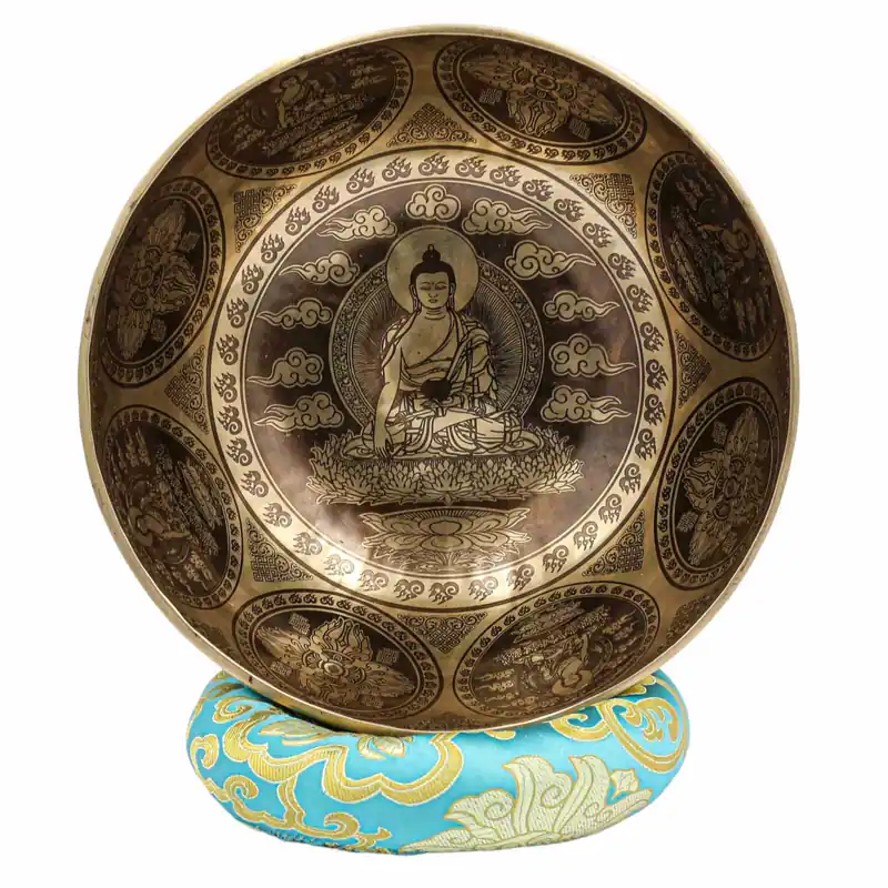 Bol sculpté de 10 cm du Bouddha Shakyamuni