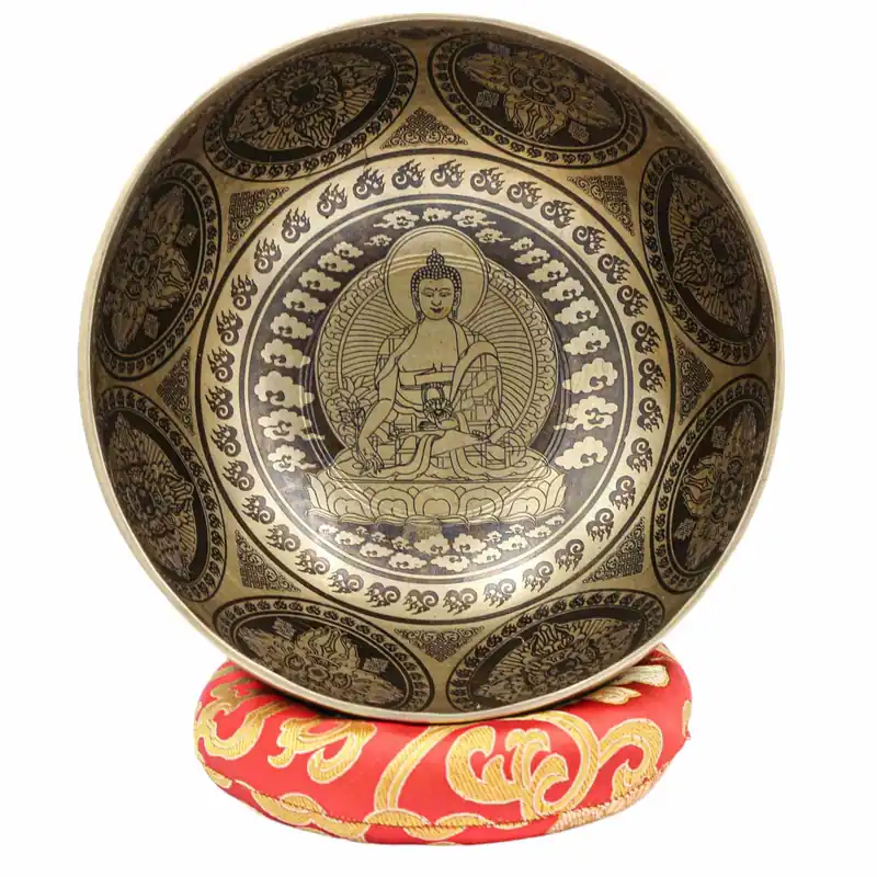 Bol sculpté de 9 cm du Bouddha Shakyamuni