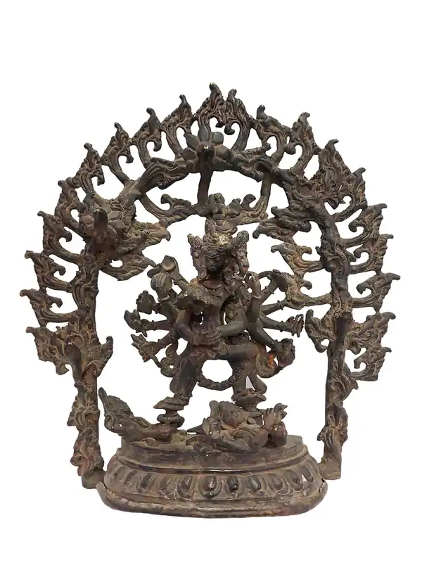 Statue en laiton de Chakrasamvara