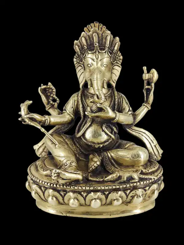 Statue en cuivre de Ganesh