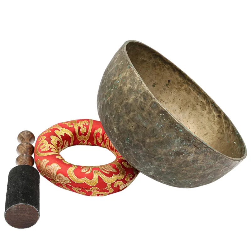 Bol chantant Jambati de 12 cm, fabriqué à la main selon la tradition bouddhiste.