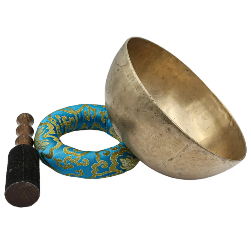 Bol Jambati en métal, martelé à la main, de 10 cm, utilisé dans la tradition bouddhiste.