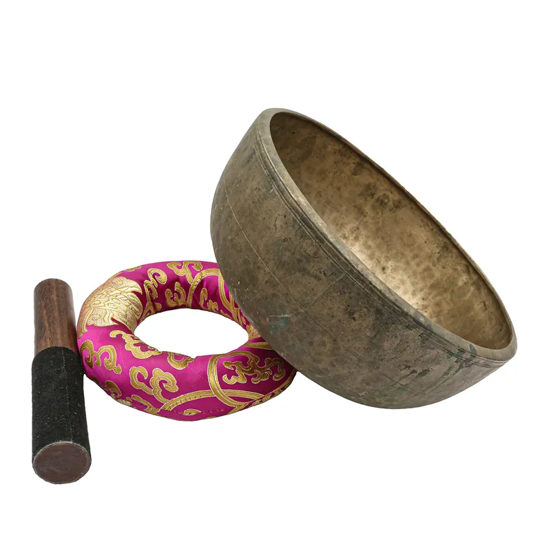 Bol chantant Jambati de 12 cm, martelé à la main