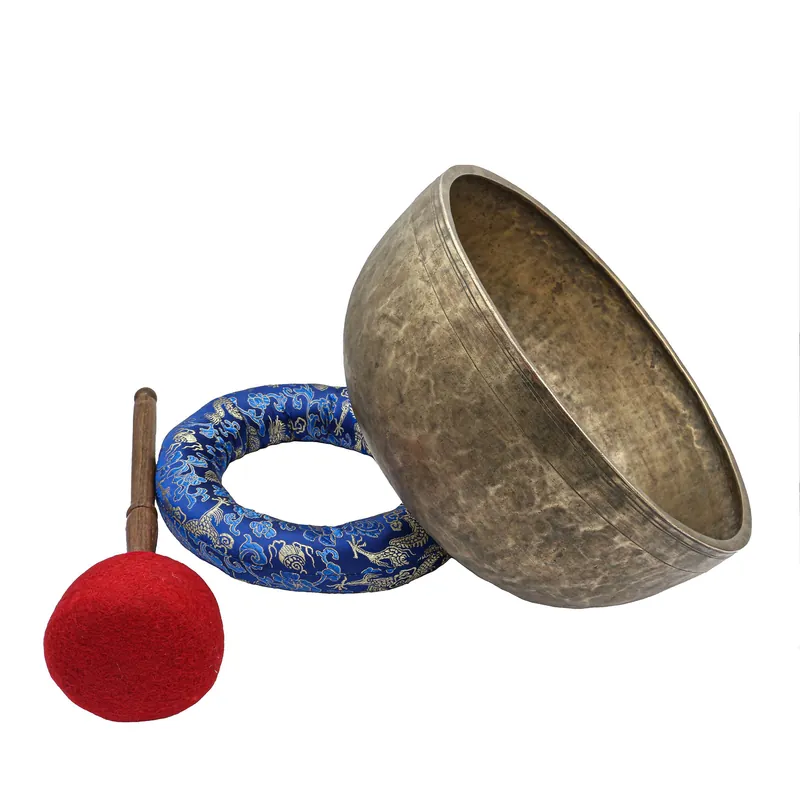 Bol chantant Jambati de 14 cm martelé à la main