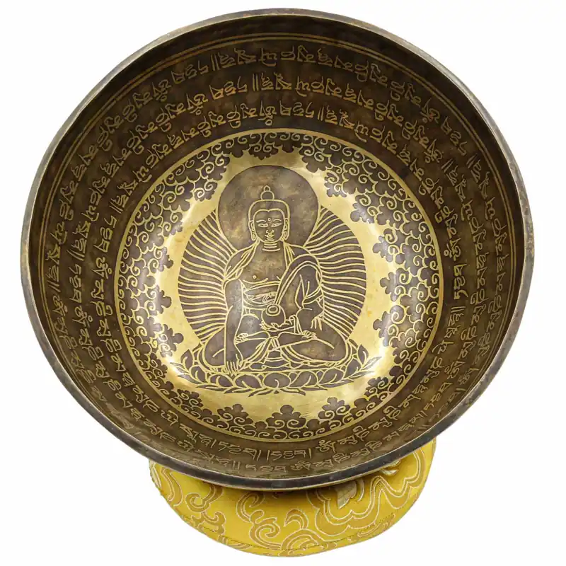 Bol chantant Jambati sculpté par Shakyamuni Bouddha