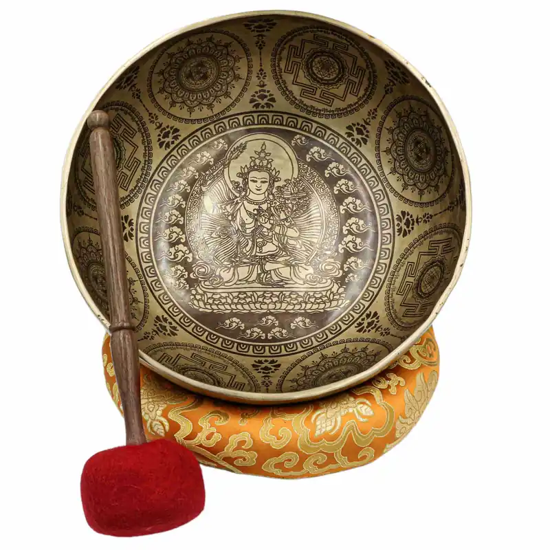 Manjushri a sculpté un bol chantant Jambati