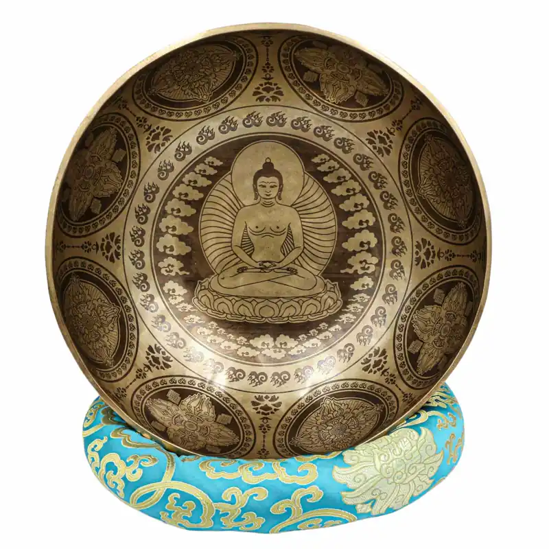 Le bol Jambati sculpté d’Amitabha Bouddha