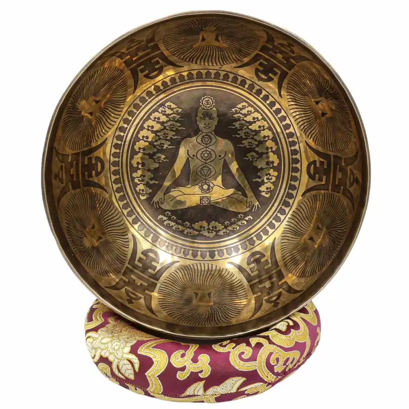Bol jambati sculpté par un yogi bouddhiste