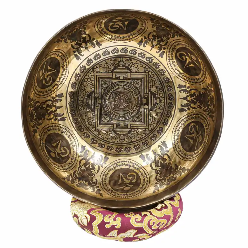 12 cm bol yantra sculpté