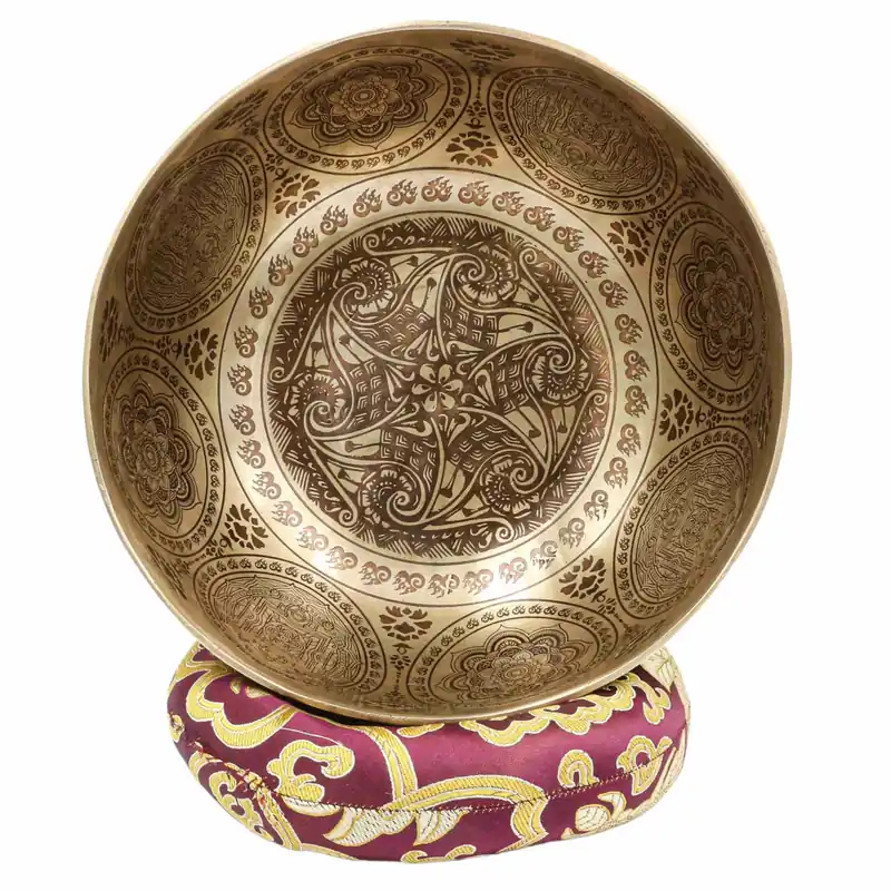 Bol Jambati sculpté en fleur de 10 cm