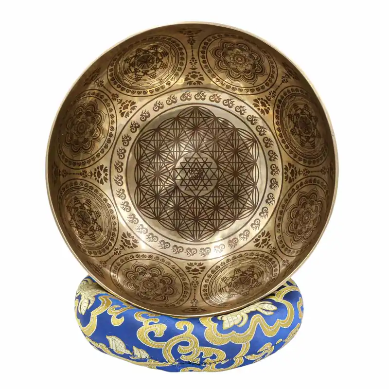 Yantra sculpté bol chantant Jambati