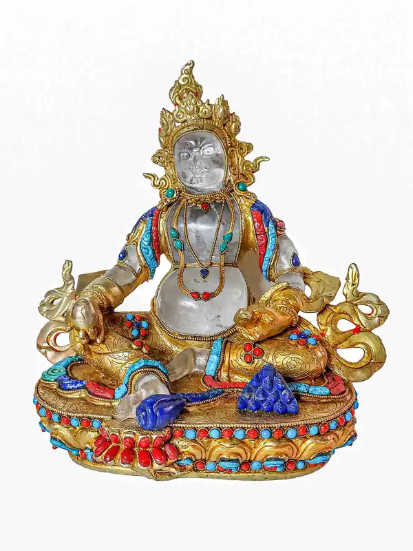 Statue rituelle de Jambhala jaune
