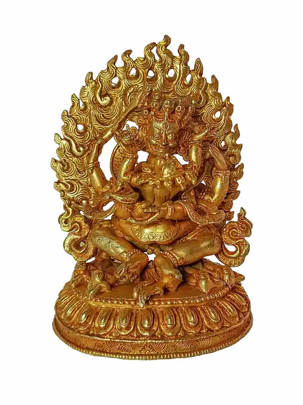 Statue rituelle de Mahakala du Népal