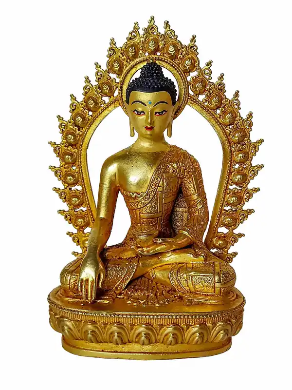 Statue en cuivre de Siddhartha Gautama Bouddha