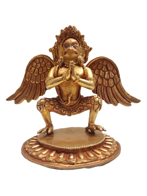 Statue en cuivre du Garuda tibétain