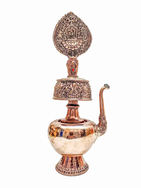 La bhumpa bouddhiste en laiton