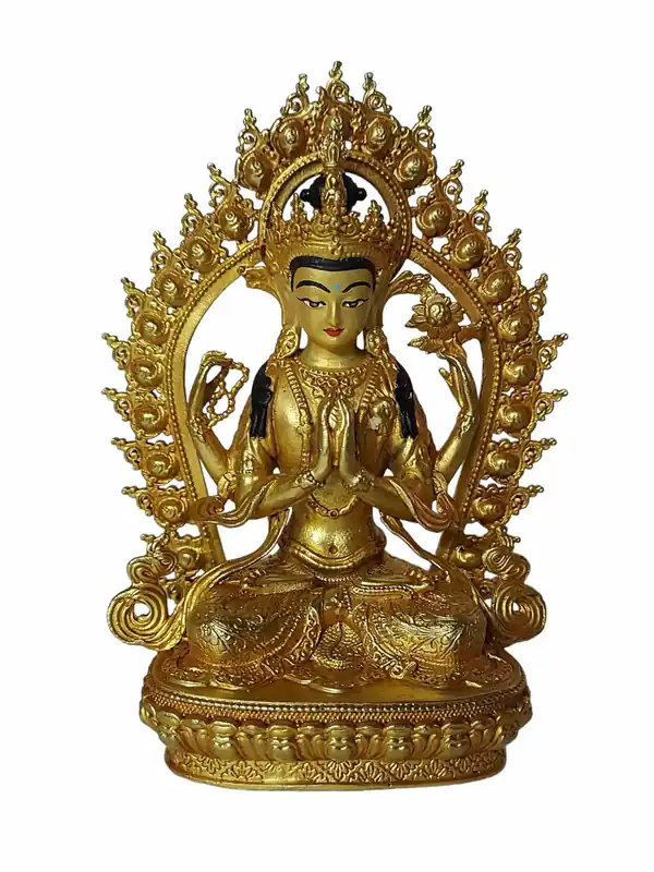 Statue en cuivre de Vajradhara tibétain