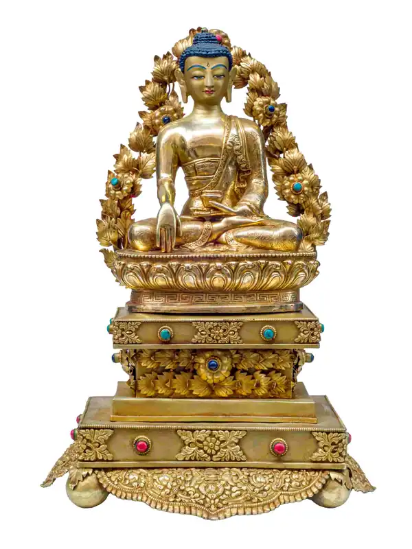 Statue rituelle de Siddhartha Gautama Bouddha