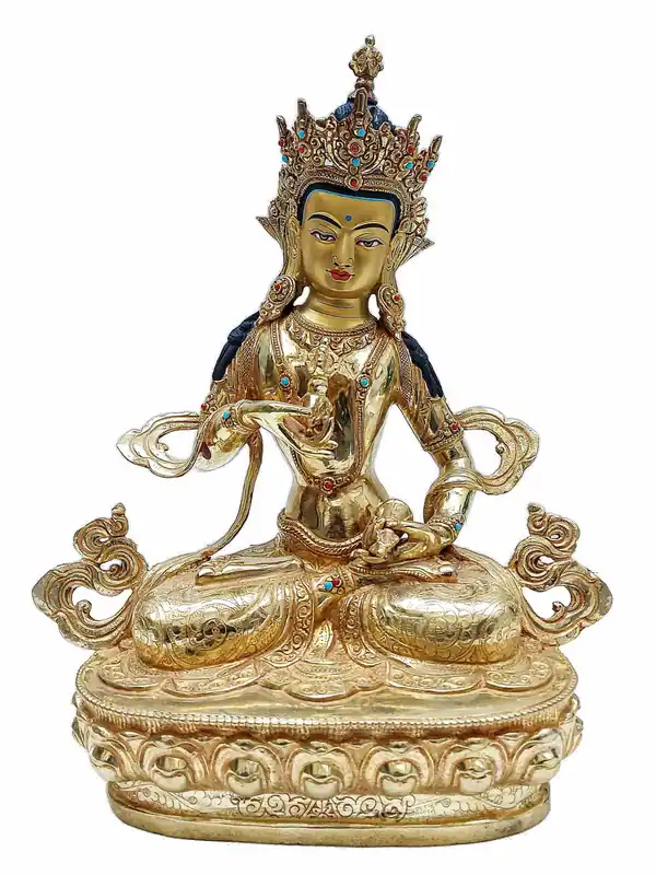 Statue en cuivre du bouddhiste Vajrasattva