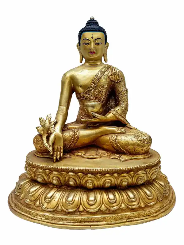 Statue en cuivre du Bouddha de la Médecine