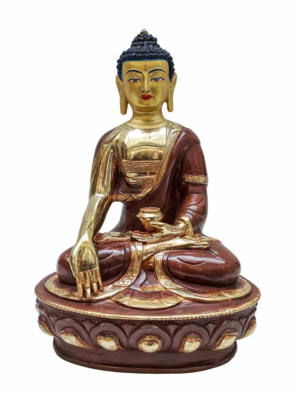 Statue en cuivre de Ratnasambhava