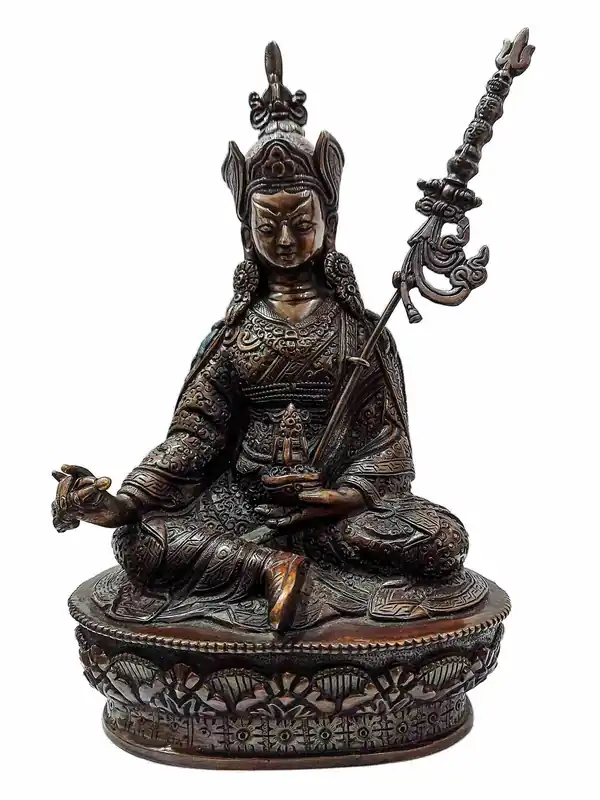 Statue en cuivre du Bouddhiste Padmasambhava