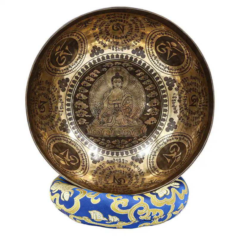 Le Bouddha Shakyamuni a sculpté un bol chantant.