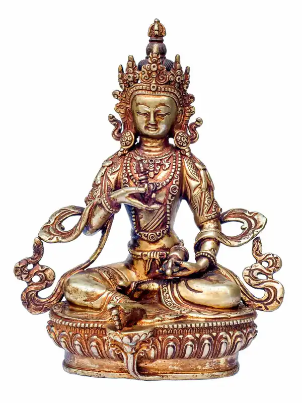 Statue en cuivre de Vajrasattva tibétain