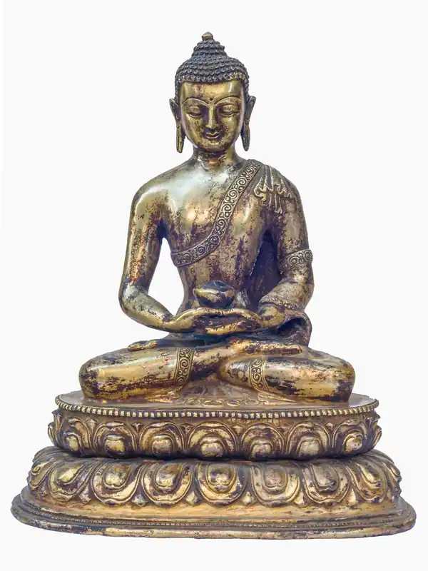 Statue en cuivre d’Amitabha Bouddha