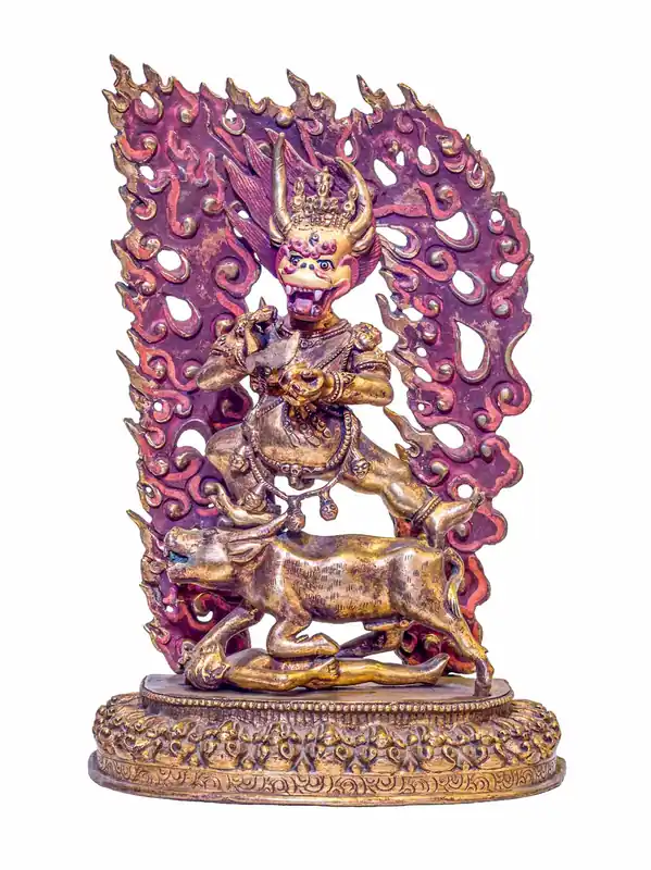 Statue en cuivre de Yamantaka