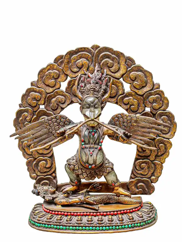 Statue en cuivre de Garuda