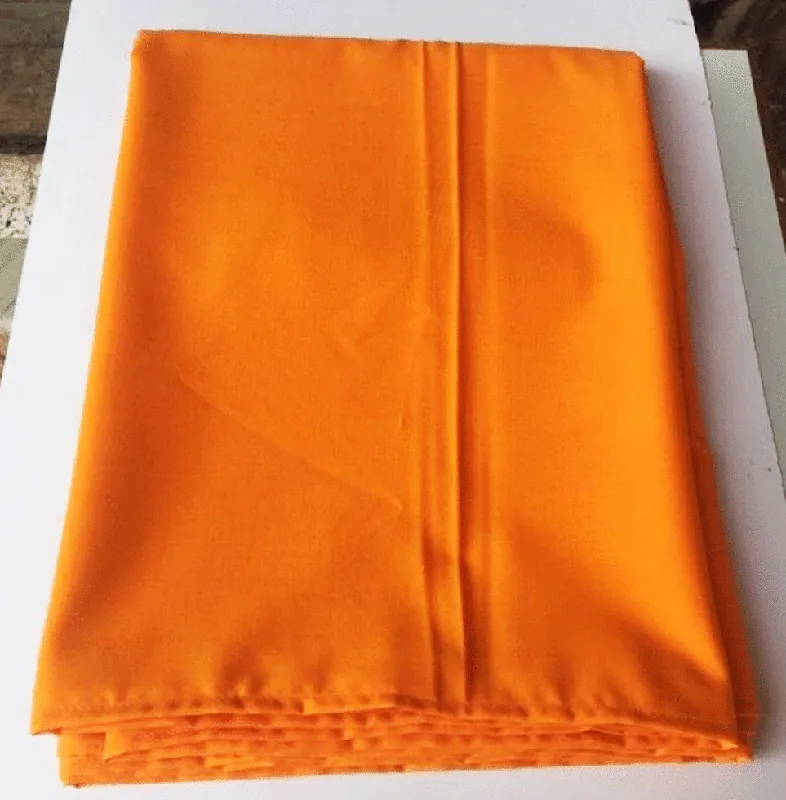 Swal de méditation en coton orange