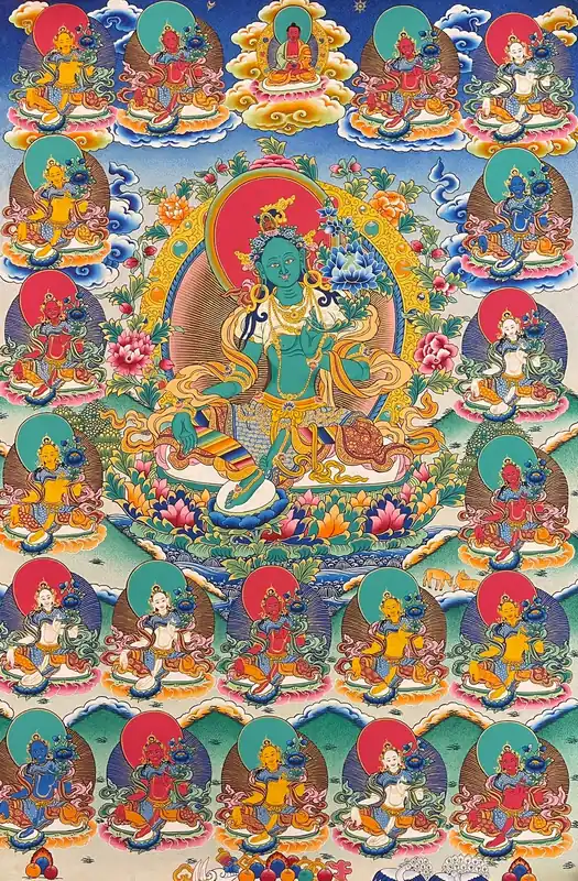 21 Tara Traditional Thangka