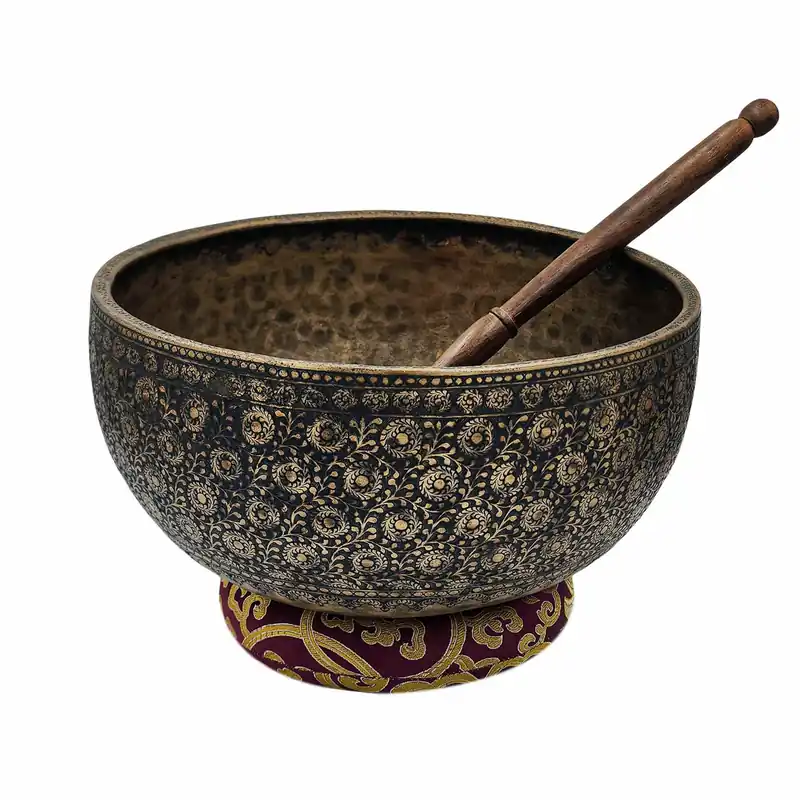 Bol chantant antique jambati bouddhiste