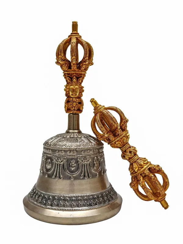 Ensemble de cloche en laiton et de dorje