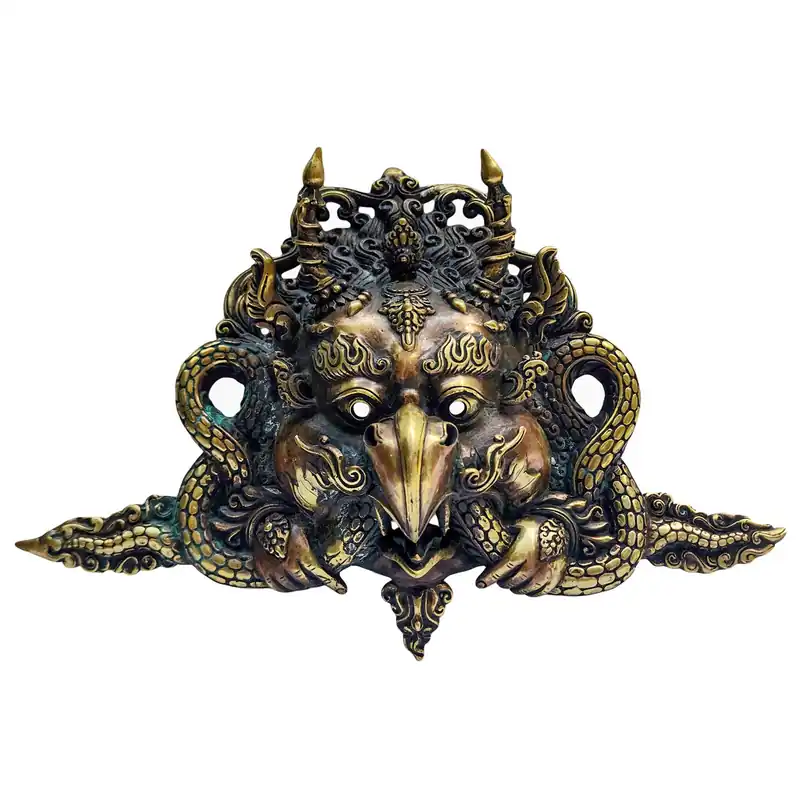 Masque en métal de Garuda