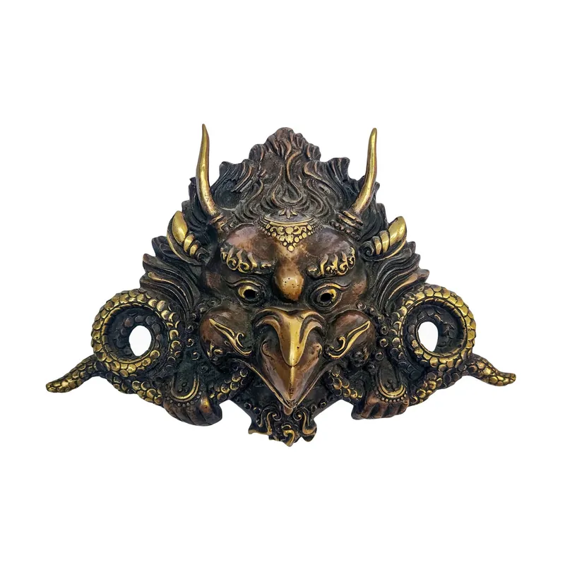 Masque en métal Garuda fait main