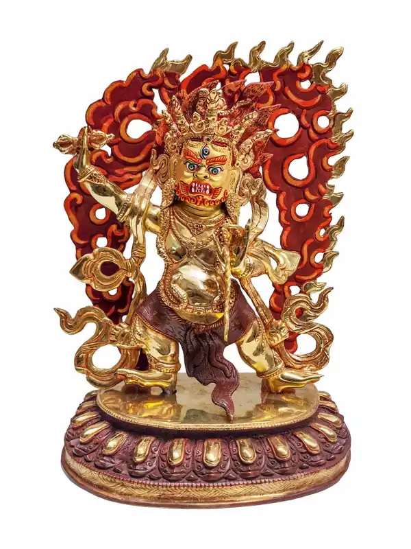 Statue de Vajrapani en cuivre