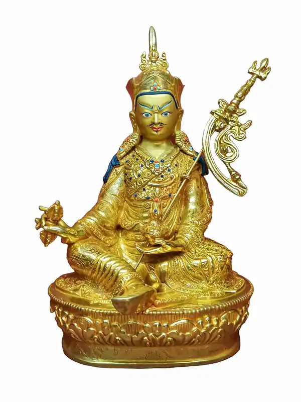 Statue tibétaine de Padmasambhava provenant du Népal