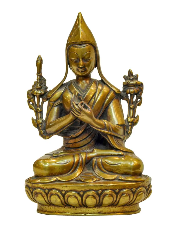 Statue traditionnelle de Tsongkhapa